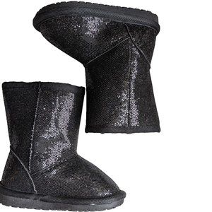 COPY - The Children's Place Toddler Girl Sequin Chalet Boot Winter Black…